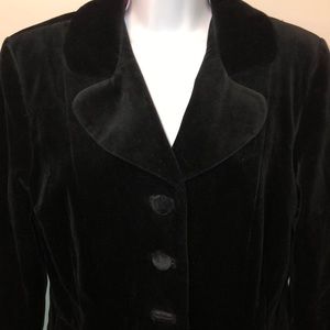 Vintage Black Velvet Jacket